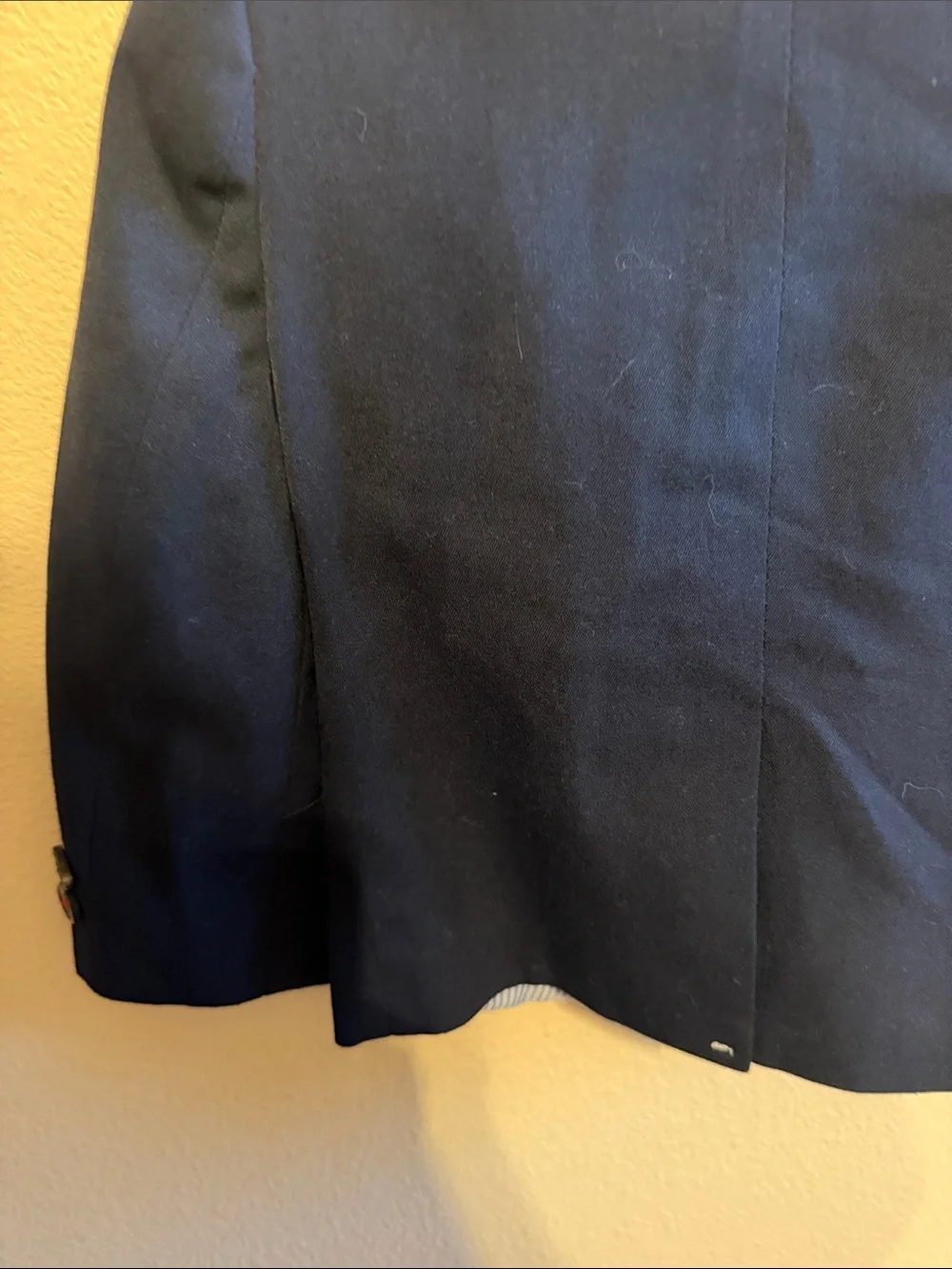 Tommy Hilfiger Navy Kids' Tailored Blazer with Pocket Square